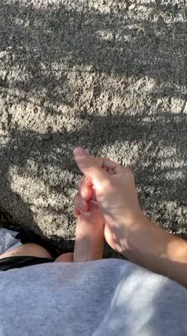 Draining outside - free porn video