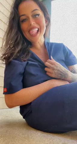 Just got off work can I be your curvy nurse - free porn video