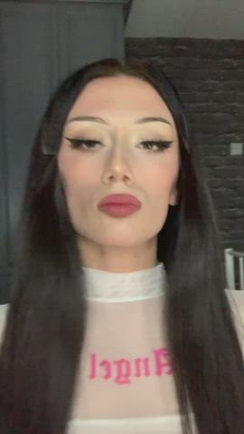 How far could your mouth go down my girl cock ?🤭 - free porn video