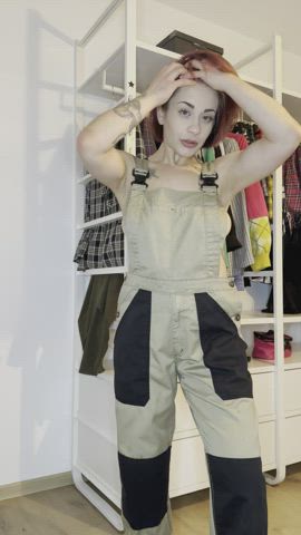 u think going to work naked under the overall is allowed - free porn video