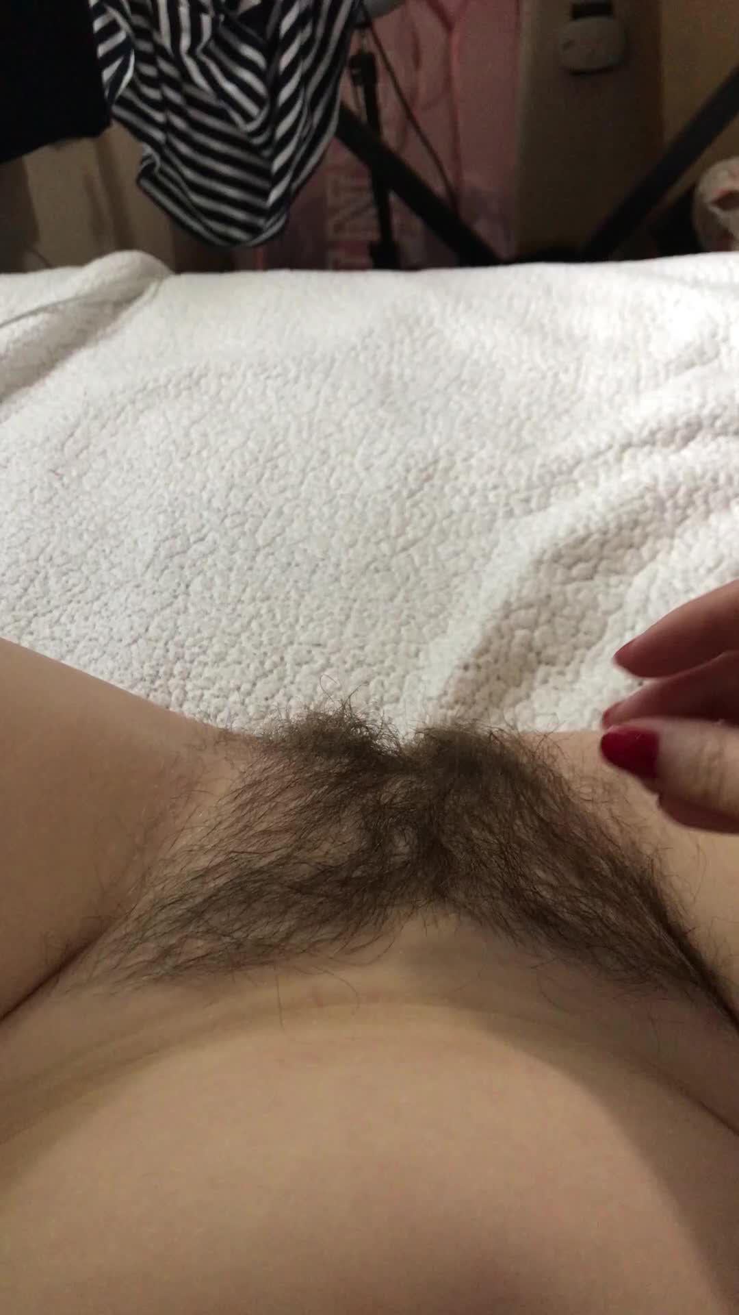 you like my pink lips framed by a bush - free porn video