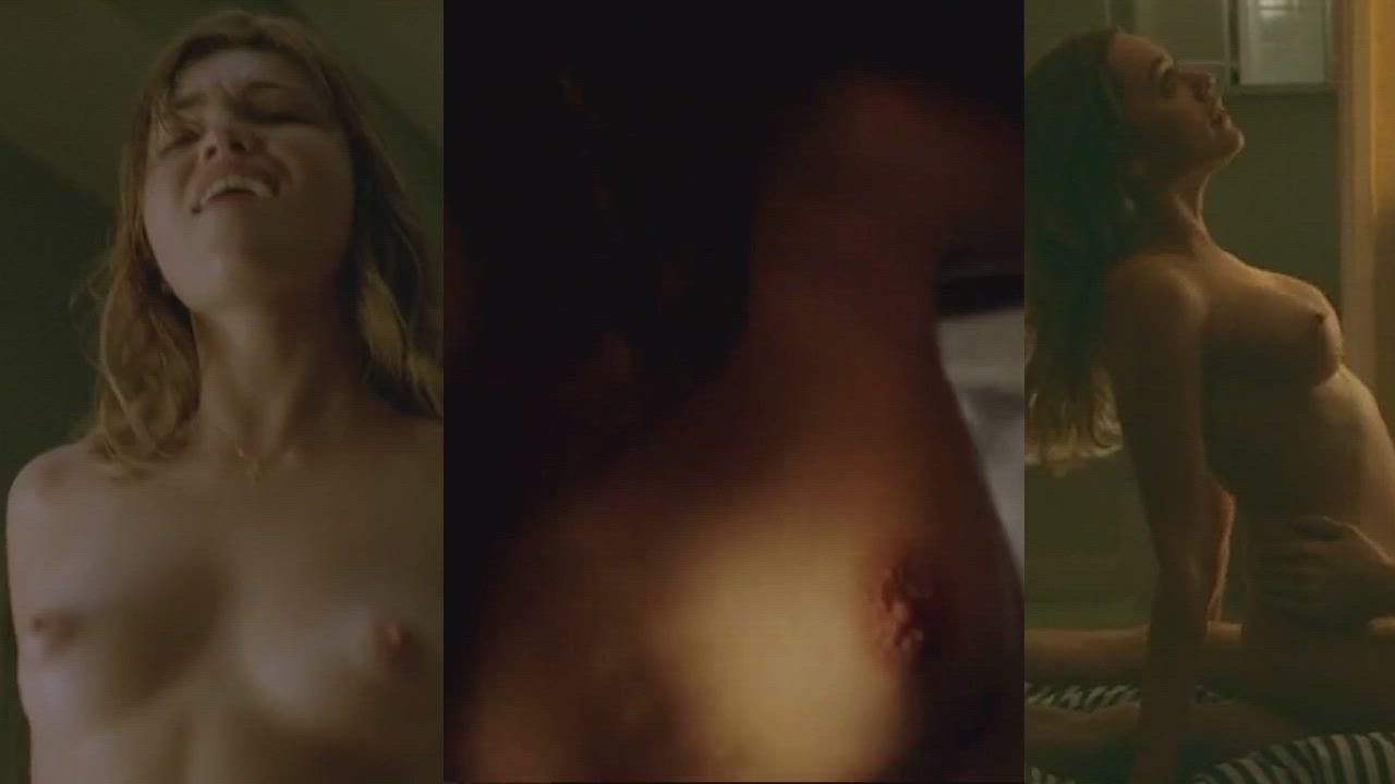 Who would you choose to ride you? (Lili Simmons, Emmy Rossum and Aimee Lou Wood) - free porn video