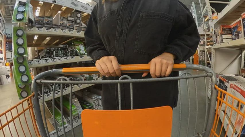 I almost opened my dress right before I heard them coming around the corner [GIF] - free porn video