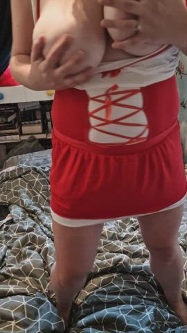 Teasing You with my boobs for this Halloween - free porn video