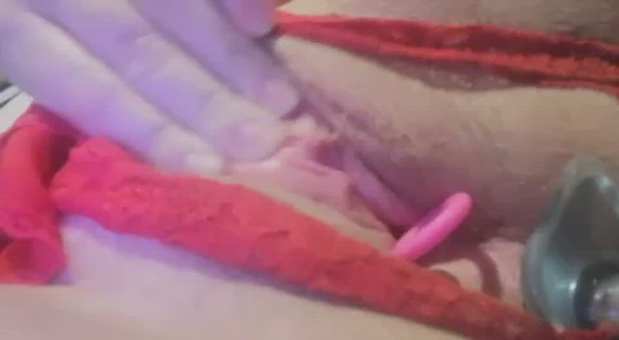 I love playing and imagining both my holes are filled - free porn video