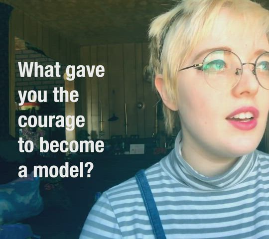 What gave you the courage to become a model? (Supercut) - free porn video