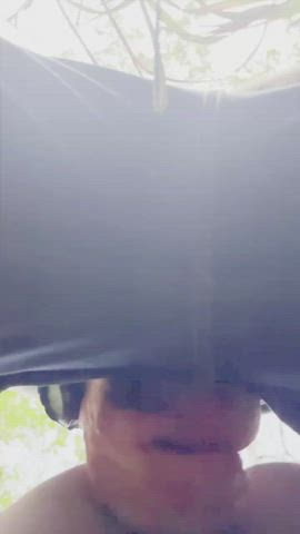 Fucked her facing the bike path…she has big doe eyes…need some help with her. - free porn video