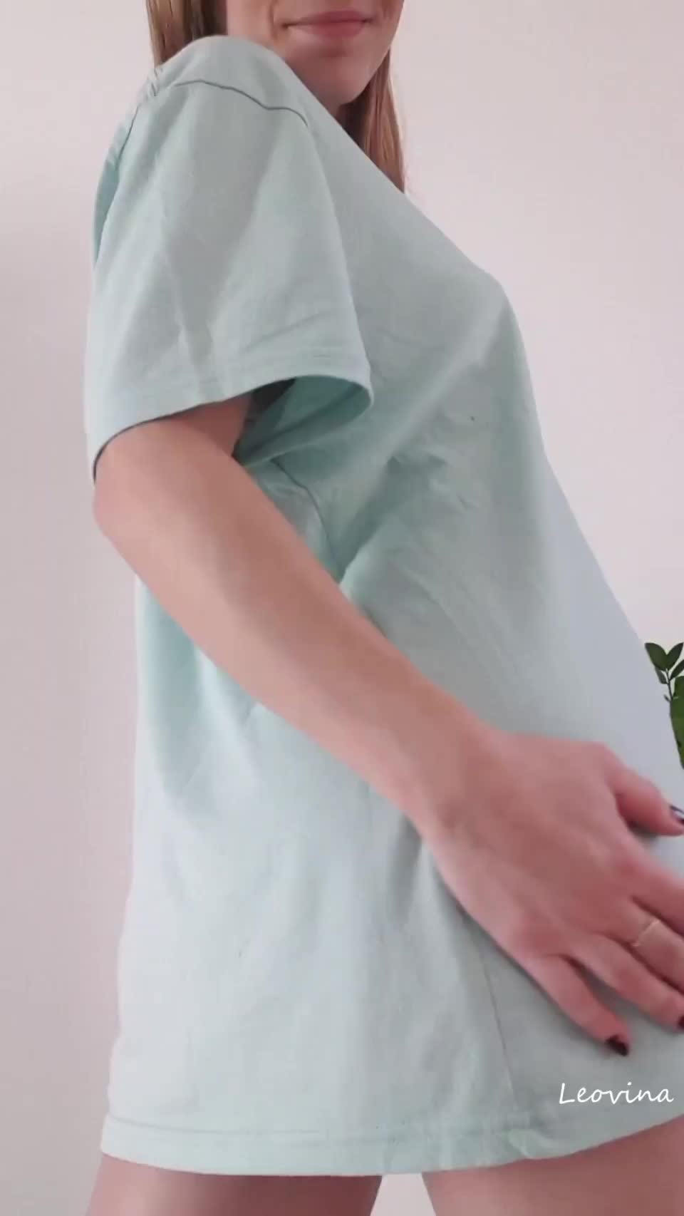 There is a tasty surprise hiding for you under the shirt - free porn video