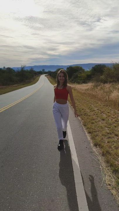 Be careful, the cars are coming! I DO NOT CARE 😇 - free porn video