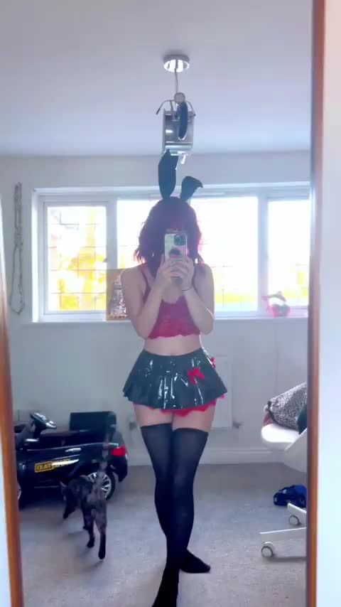 Decided to be a horny bunny today, want to be one with me? - free porn video