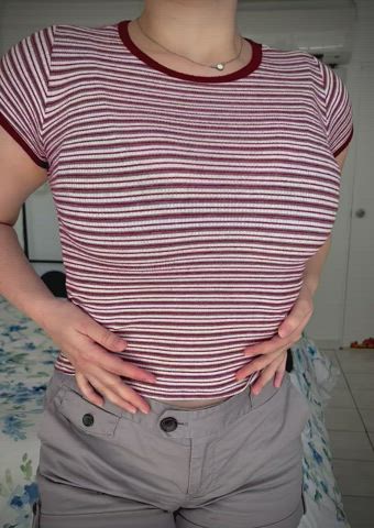 were you suprised with how big and perky my natural boobs are? (19f) - free porn video