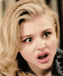 Just imagine, during your trip to LA you run into Chloe Grace Moretz on the street…. You whip out your cock to show her how hard she makes it… this is the face she makes right before she shows you what those lips do. - free porn video