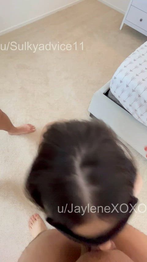 Taking turns sucking my husband's cock and Robbie's u/sulkyadvice11 cock while I am handcuffed and blindfolded. I don't need to see a cock to know what my duties are as a wife - free porn video