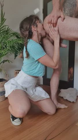 The more she licks my hole the more I want a cock inside it - free porn video