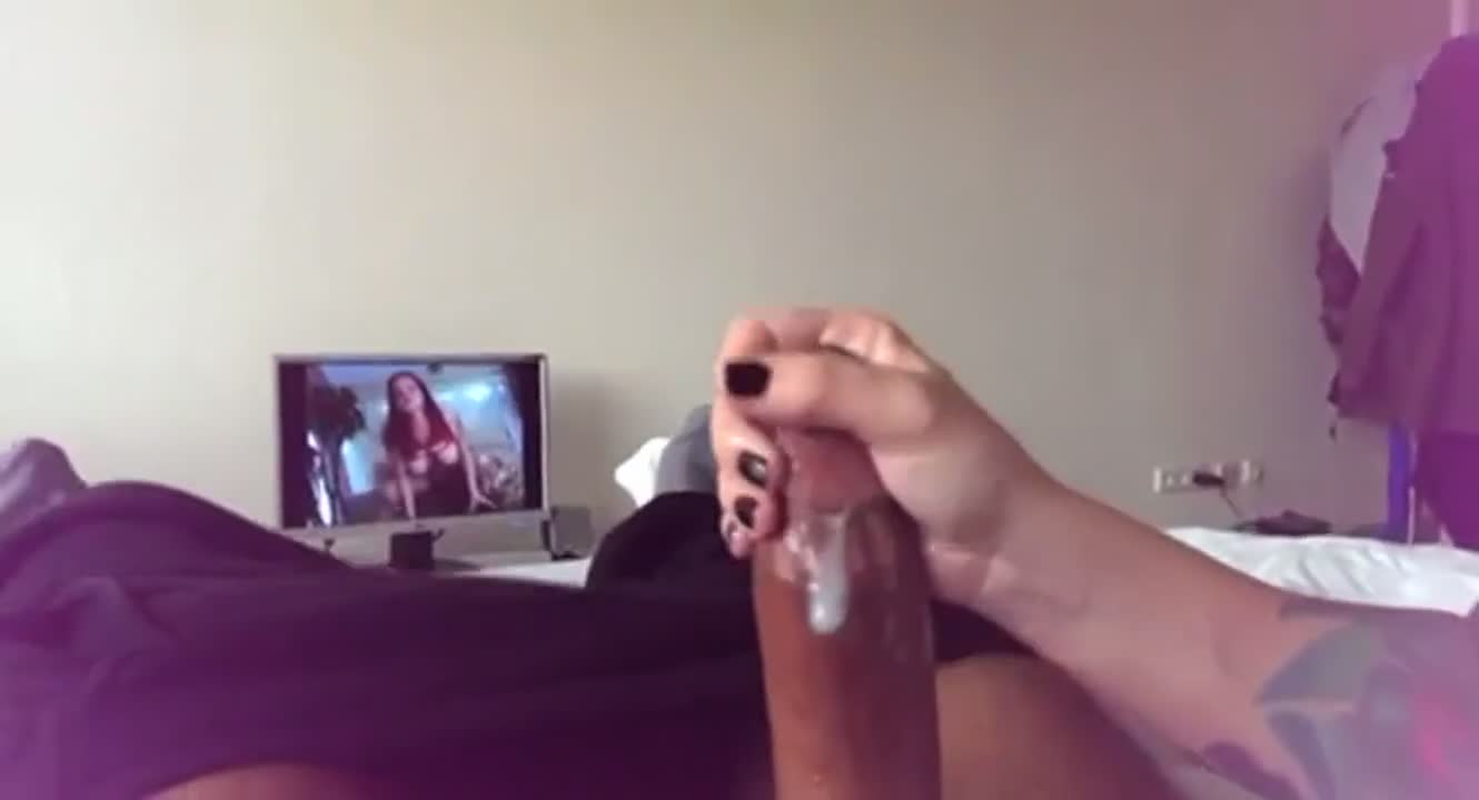 huge bbc handjob - free porn video