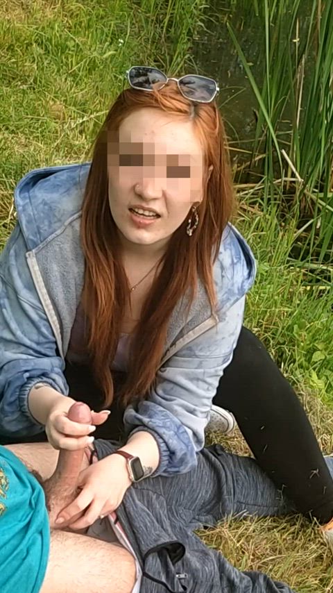 public handjob - by me - free porn video