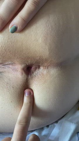 I’m sure I could fit more than his finger up my ass - free porn video