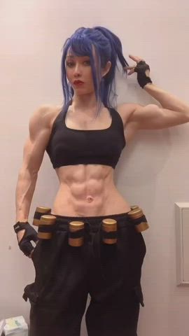 Leona can't hurt you as she's not real (yuanherong122) [The King of Fighters XV] - free porn video