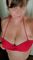 First time posting here, what do you think of my H cups in a bikini? - free porn video