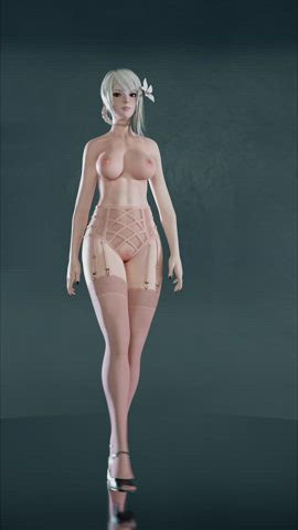 Kaine walk animation (lewds3D) [Nier Replicant] - free porn video