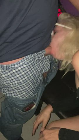 Thick Veiny Cocks Are a Weakness I Admit. Especially When They Belong to a Verbal Bull Letting me Know Im Doing a Good Job Swallowing Him. I Love Being a Slut in Adult Theaters While Hubby Watches - free porn video