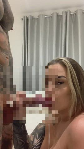 Nothing better than making Bf watch while I ejaculate another man into my mouth. 🍆💦 - free porn video