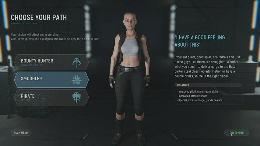 Create your sexy hero. (StarLord Games) [Star Wras: Path of lust]. - free porn video