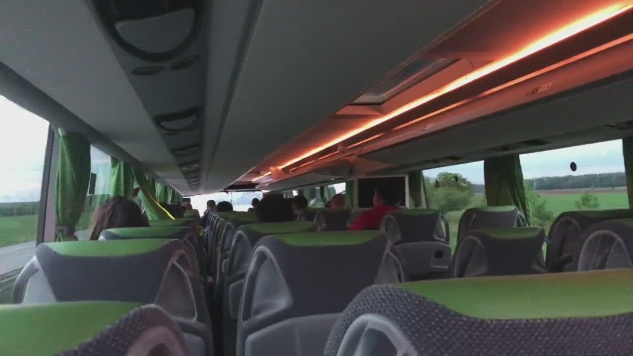 Fucking at the back of the bus - free porn video