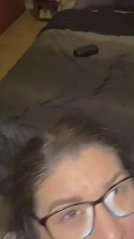 Can you cum all over my nerdy face - free porn video