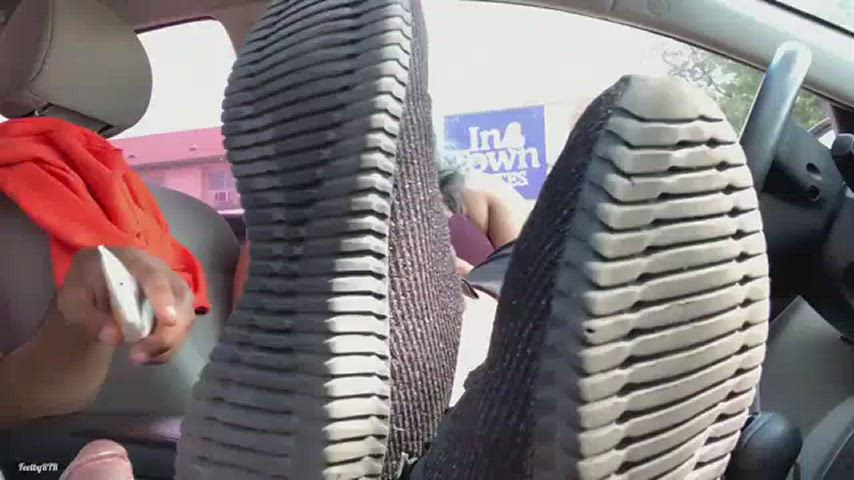 Post Gym Footjob in public - free porn video