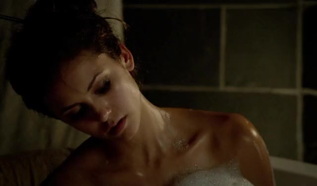 Would you join Nina Dobrev in the bath? - free porn video