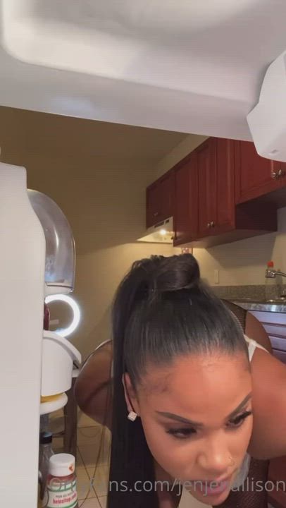 Stepson fucks stepmom while looking for something to eat - free porn video