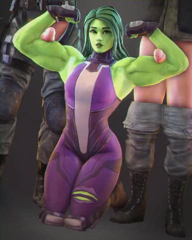 She-Hulk's musclejobs (FroggySFM) [MARVEL] - free porn video
