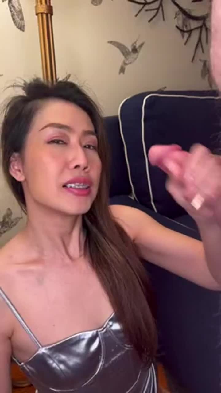 Being on my knees with a cock in my mouth is my happy place 💖 - free porn video