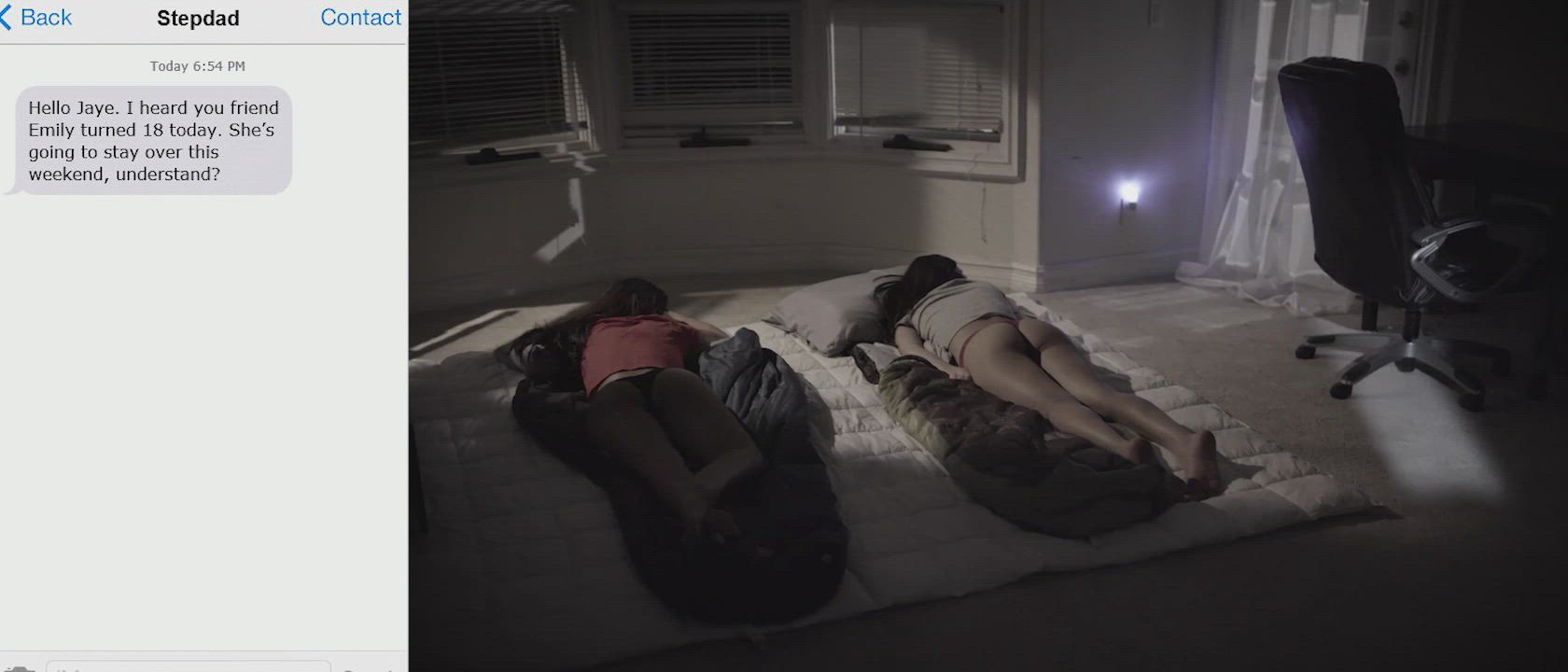 Slutty stepdaughter shares sugar-daddy wealth with her innocent friend - free porn video