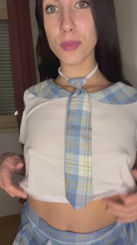 am a teacher but I like to play the college girl :p - free porn video