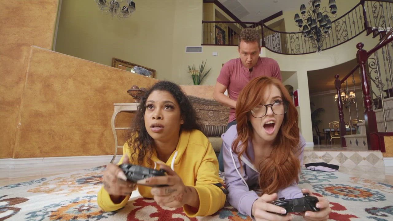 Ebony Freeuse Gamer Girl Teens - free porn video