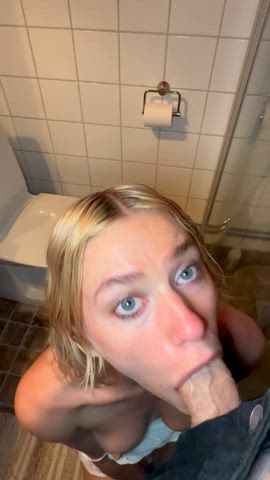 Sucking him off before boys night - free porn video