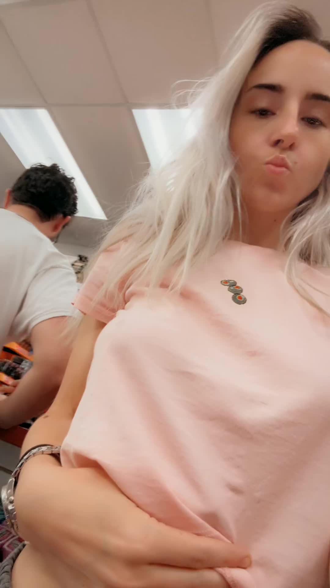I know he saw me do this [gif] - free porn video