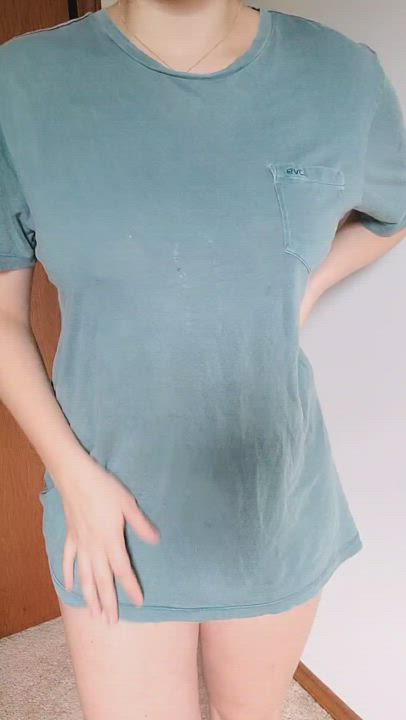 Do you have a thing for short girls with perfect boobs like mine? (18f) - free porn video