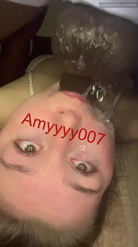 I almost drowned myself In my spit 🤤💦 [OC] - free porn video