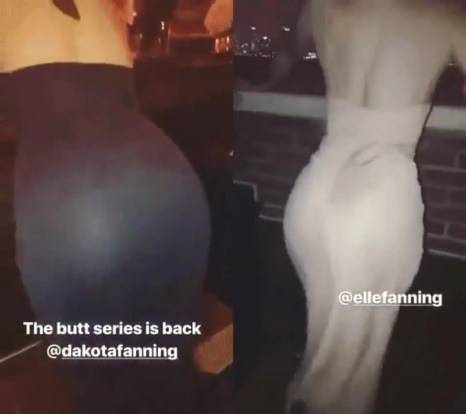 Dakota and Elle Fanning...Guess shaking ass runs in the family. - free porn video