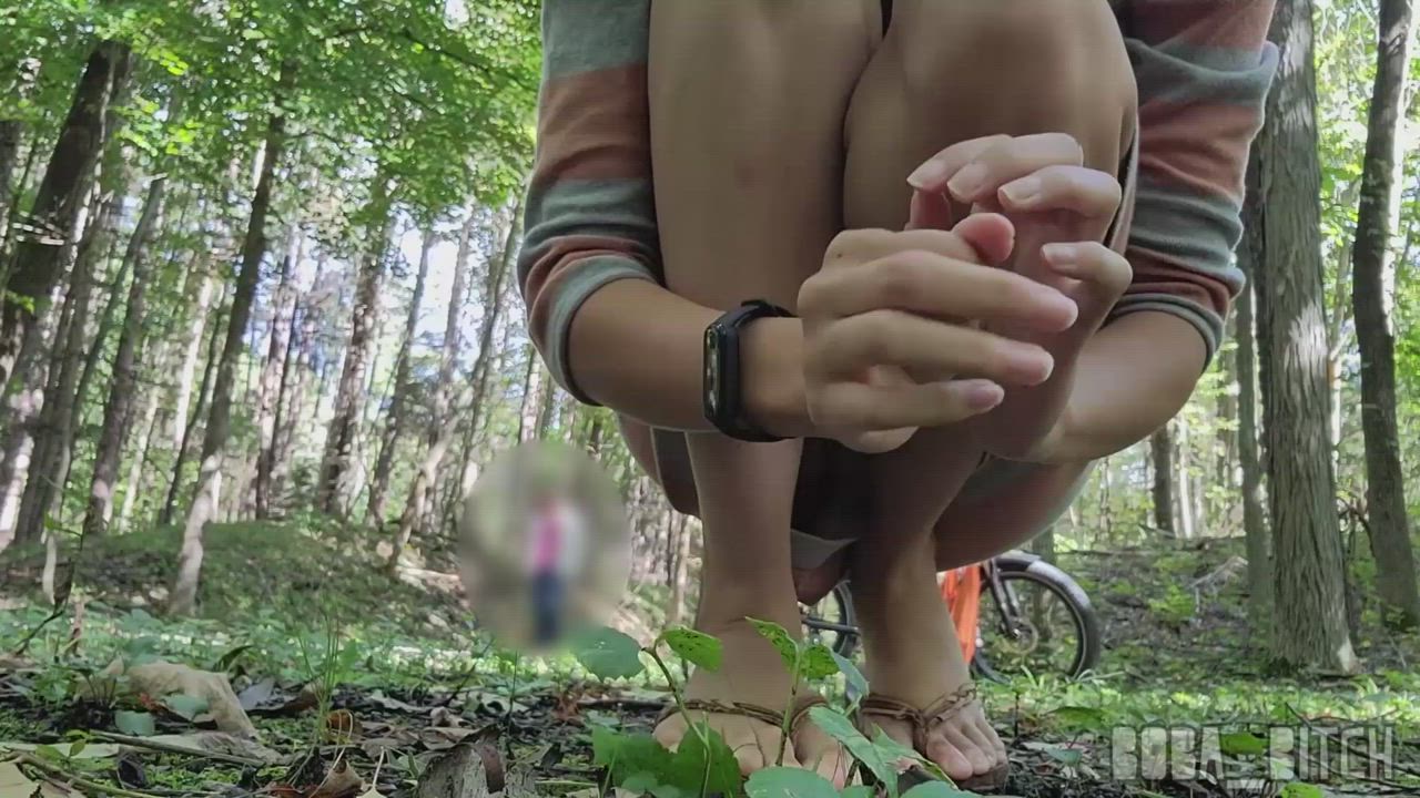 Caught Flashing Outdoor Public Small Tits Stranger Porn GIF by boba_bitch - free porn video