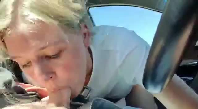 Had a craving for cum so I made him pull over - free porn video