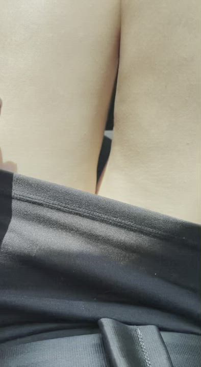 I wonder if the Starbucks person saw my pussy 🙈🙊 - free porn video