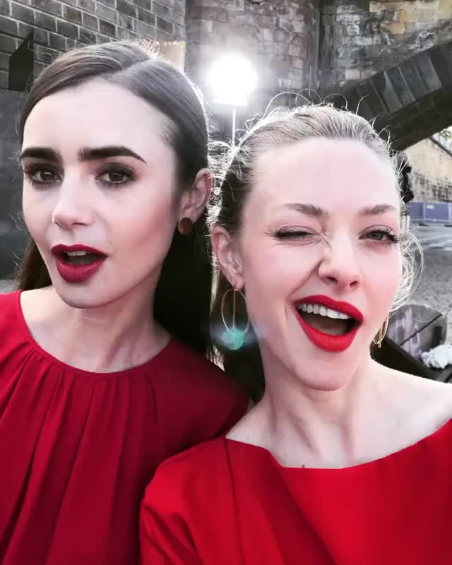Lily Collins and Amanda Seyfried look fucking gorgeous - free porn video