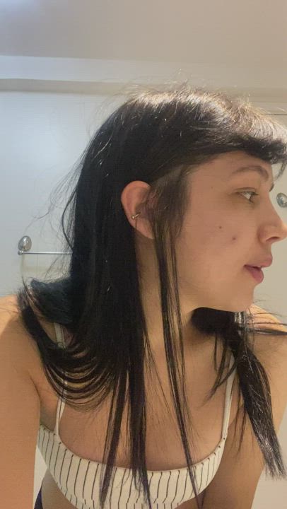 Would you lick my Asian-Brazilian Tits? - free porn video