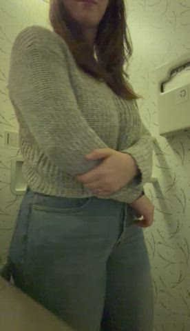 Showing off my H cups is a blast knowing I have a plane full of men to please - free porn video