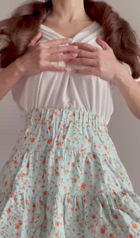I like going braless, so I hope my hard nipples won’t offend you - free porn video