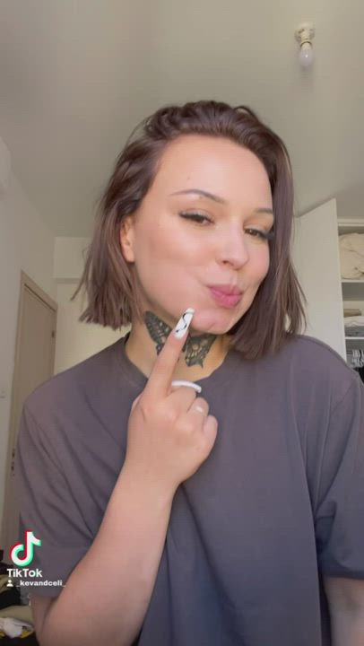 Tattooed Babe Surprised - free porn video